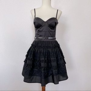 WYL for Metropark black bustier belted dress